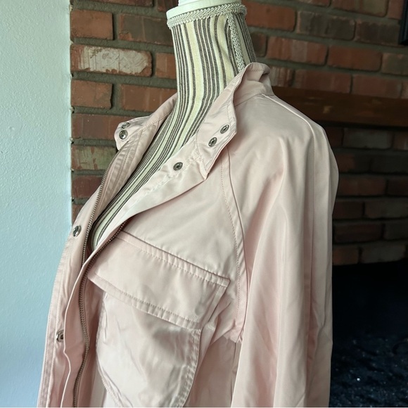 ATM Anthony Thomas Melillo Sporty Cargo Jacket in Oyster Pink Sz M - Picture 7 of 11